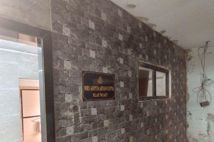 Residential villa under construction with RCC structure and scaffolding